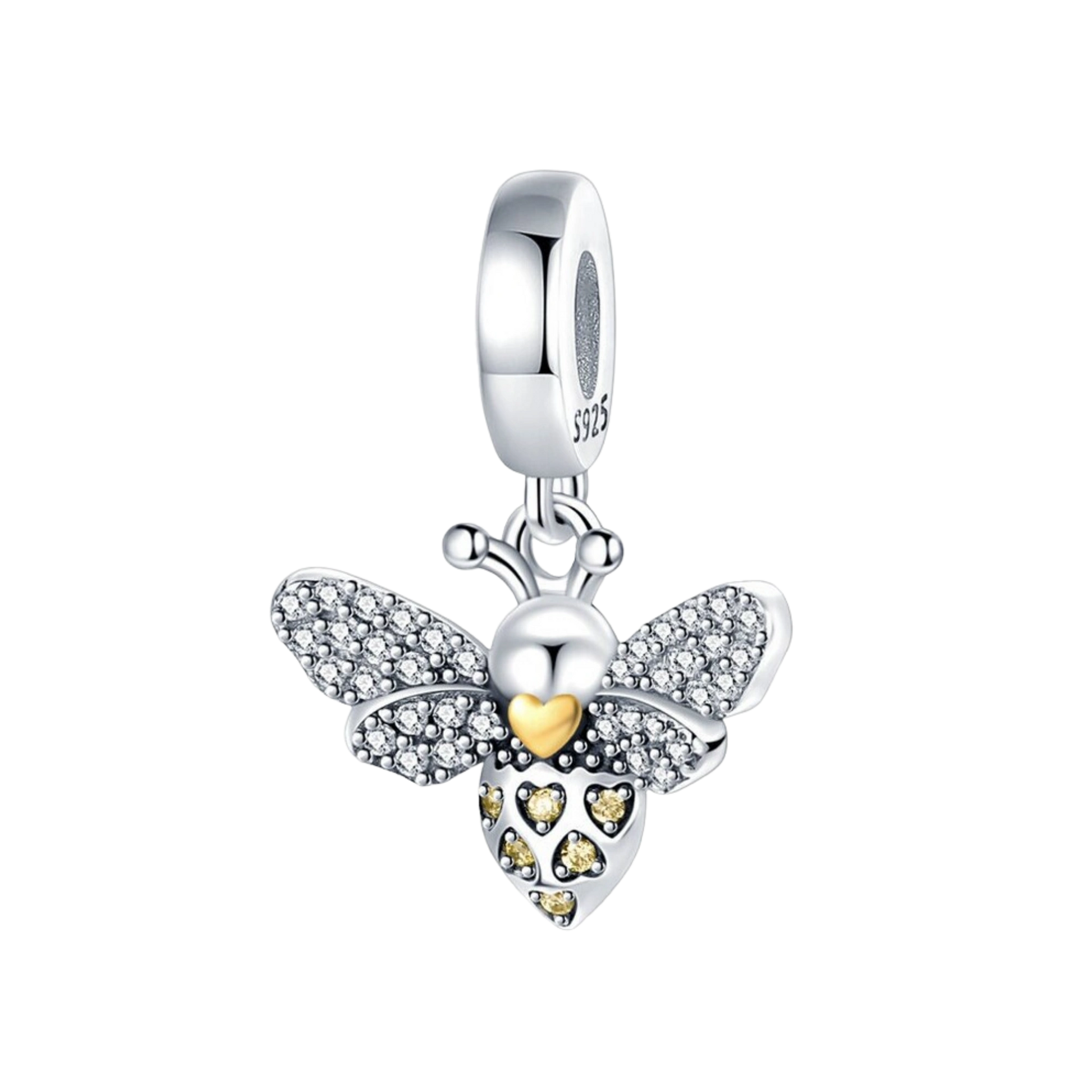 Charm Abeille ornée de strass