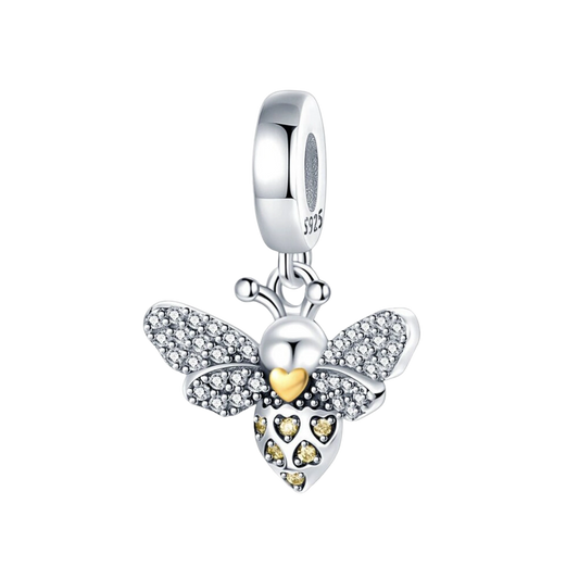 Charm Abeille ornée de strass