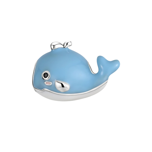 Charm baleine bleu