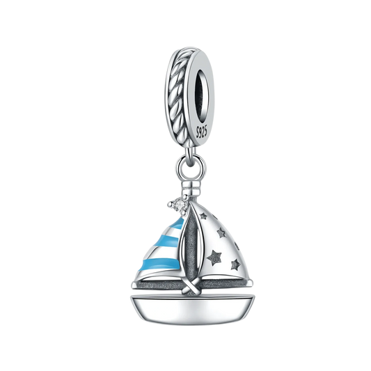 Charm Bateau Voilier Argent 925