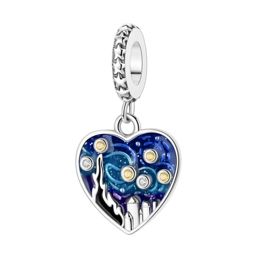 charm coeur van gogh la nuit étoilée 