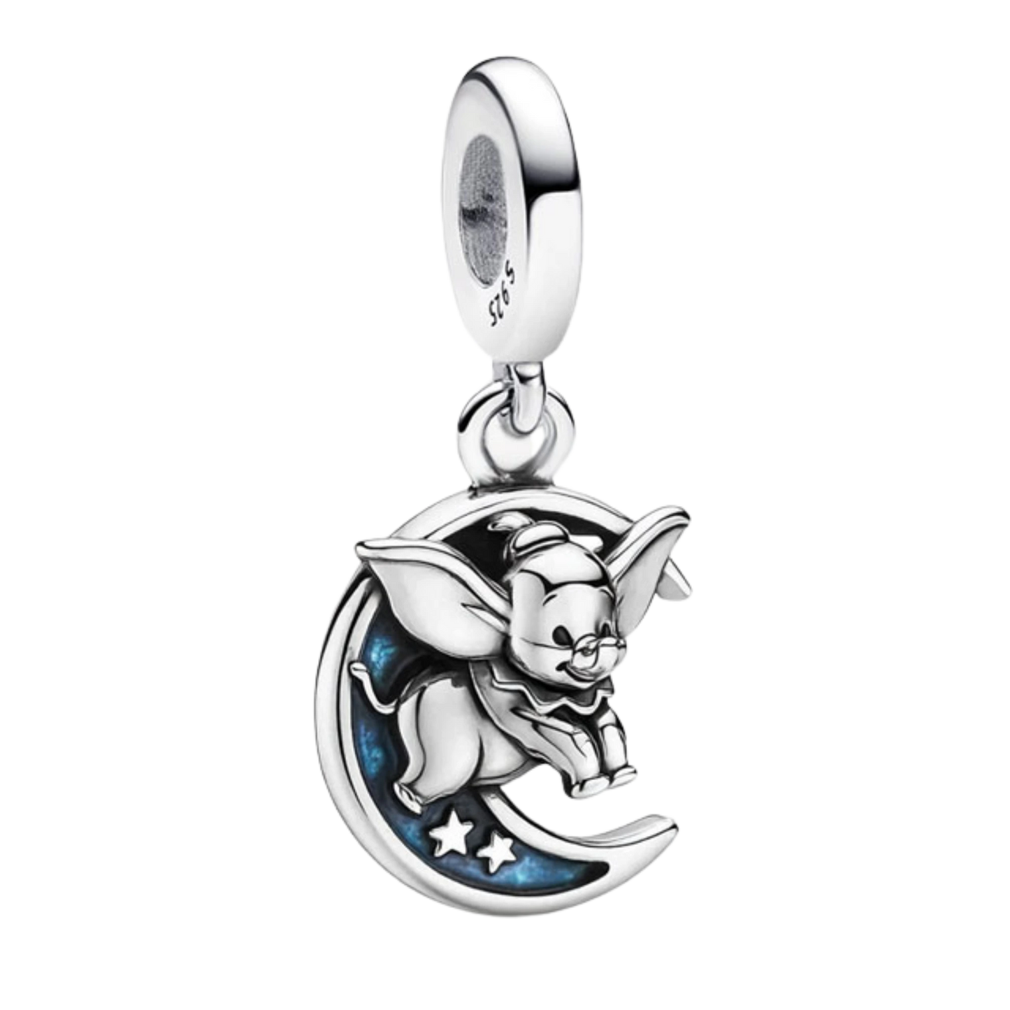 Charm dumbo disney sur la lune - argent 925