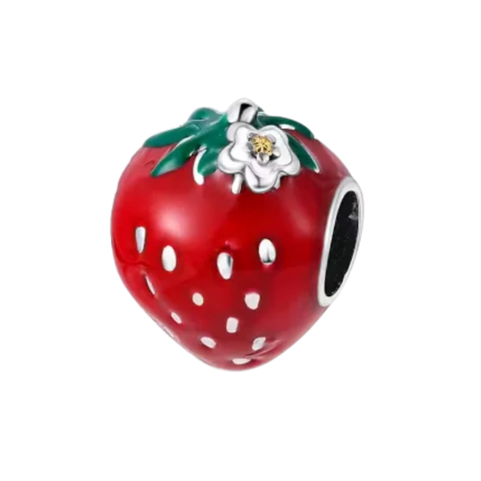 Charm fraise rouge