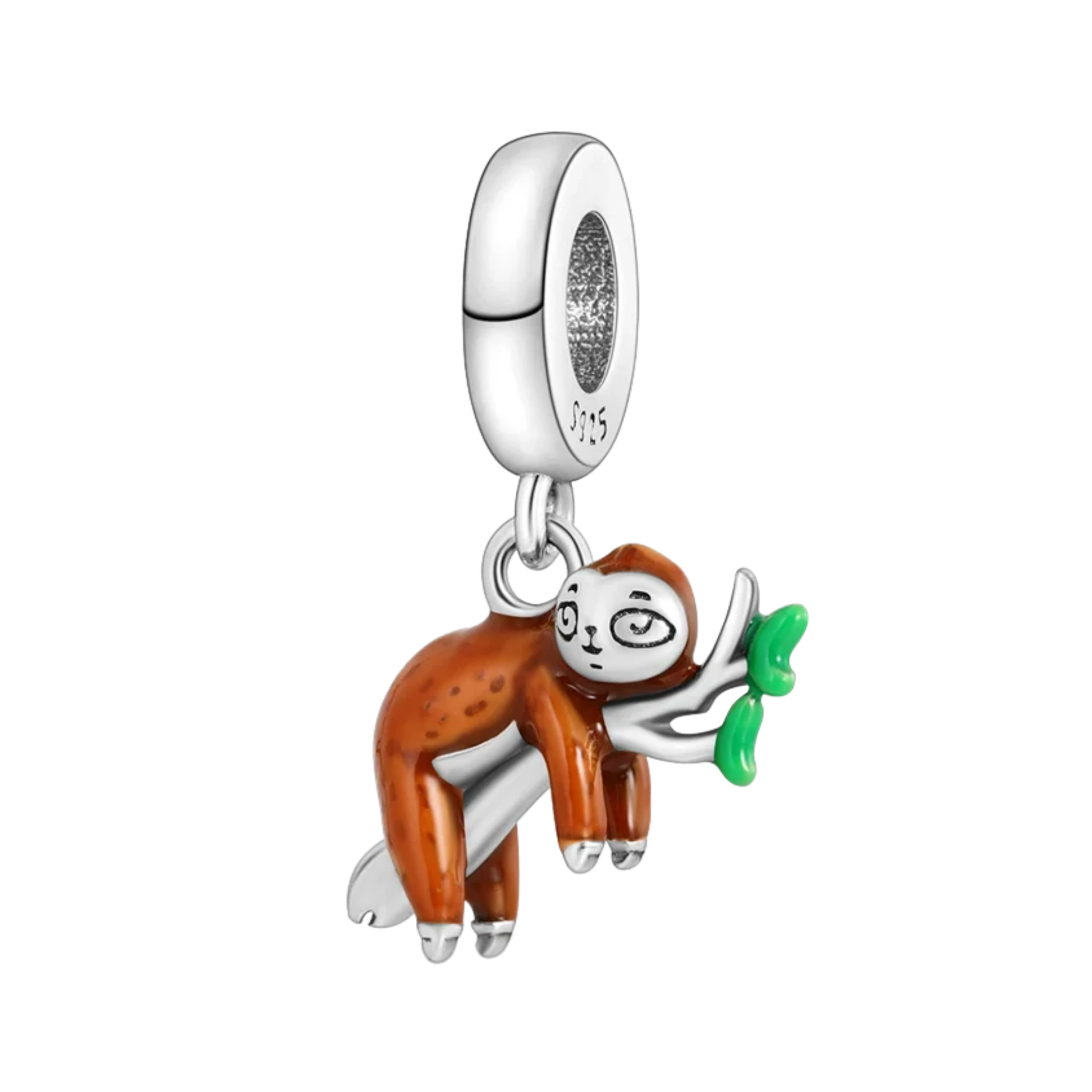Charm paresseux sur une branche 